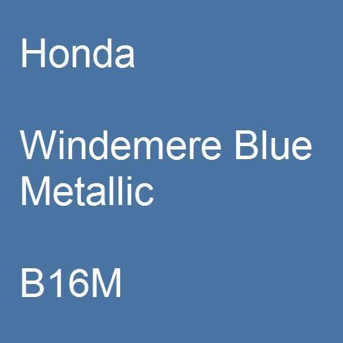 Honda, Windemere Blue Metallic, B16M.